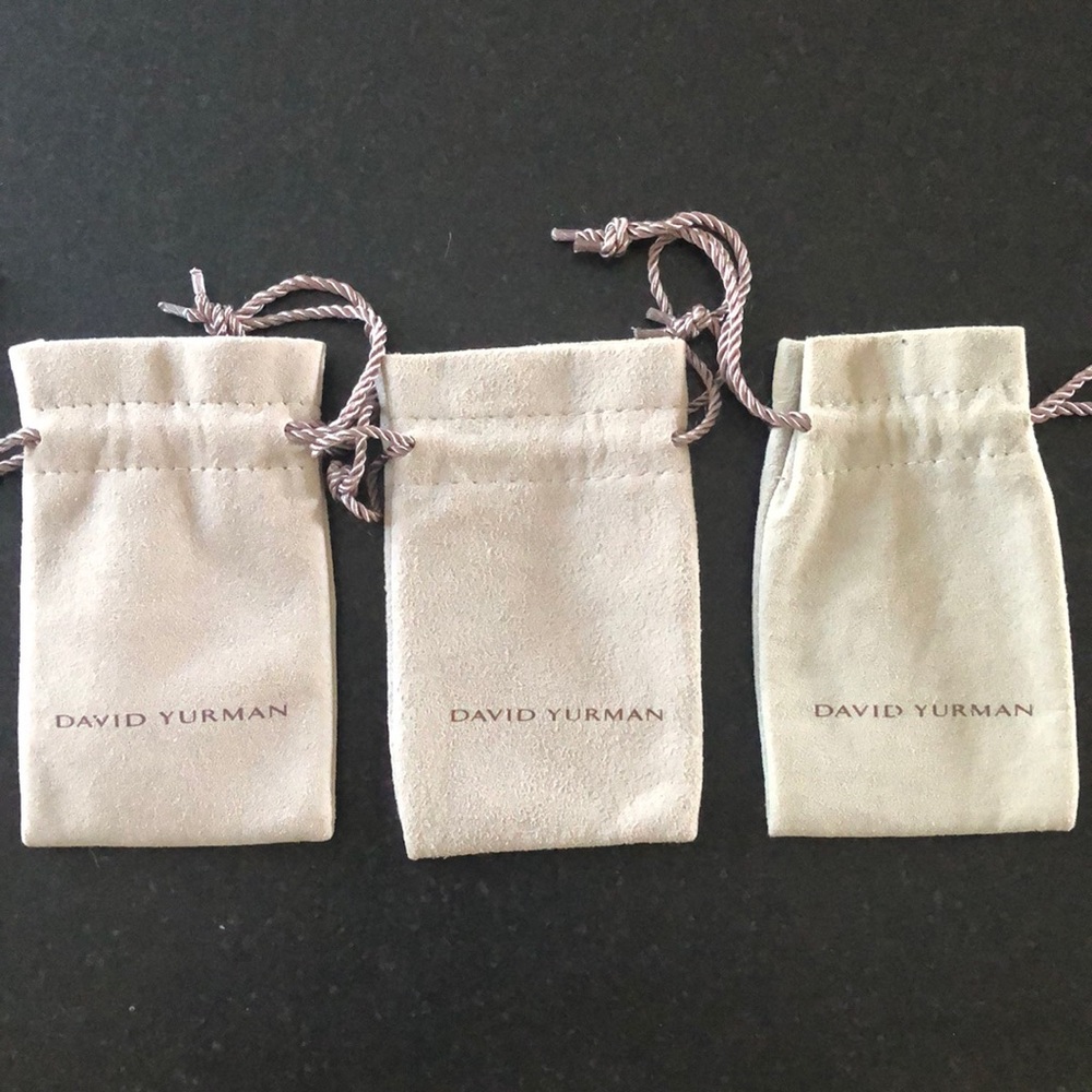SOLD—-David Yurman jewelry pouches